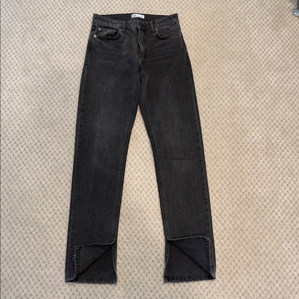 Zara Split Ankle Midrise Jean